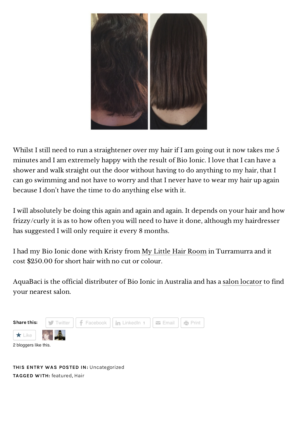 Bio Ionic Retex System Permanent Hair Straightening | The Styled Flyer c