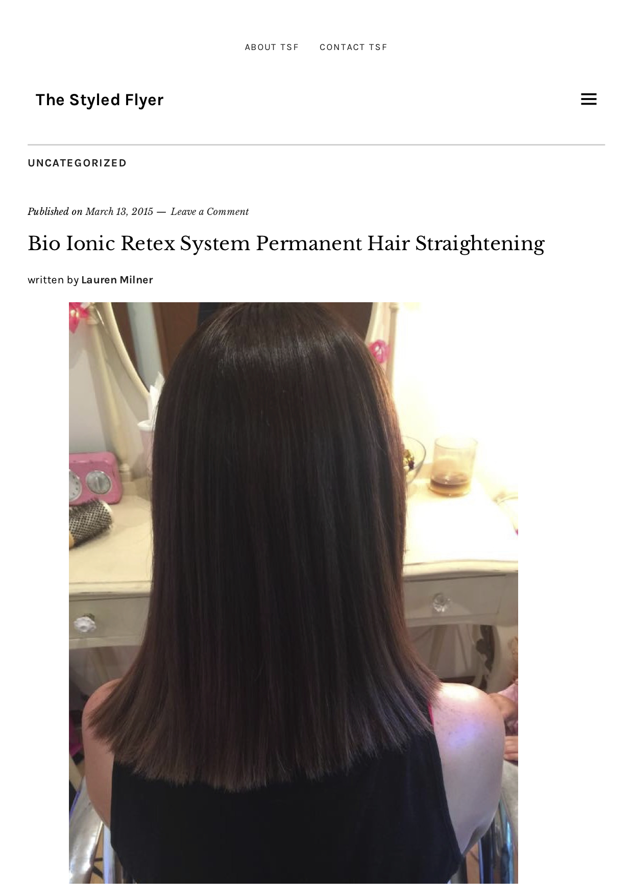 Bio Ionic Retex System Permanent Hair Straightening | The Styled Flyer